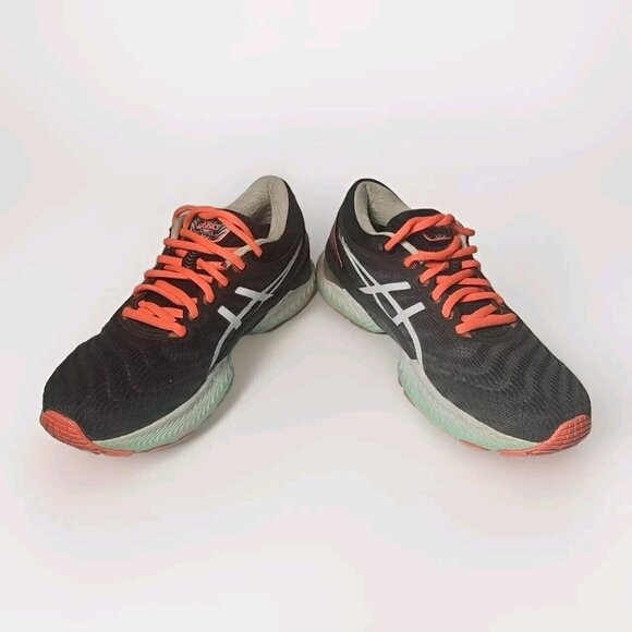 Women's ASICS GEL-Nimbus 22 Running Shoes 1012A587-003 Black/Bio Mint Size 7.5 - Picture 5 of 9